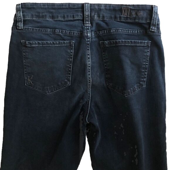 Kut from the Kloth Nicole Boot Cut Jeans Womens 10 32x34 Mid Rise Dark Wash Y2k - Picture 7 of 14